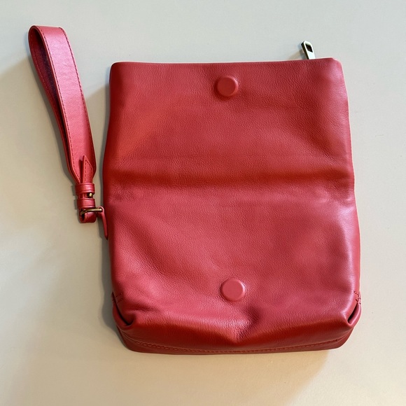 J. Crew Oslo Soft Leather Foldover Clutch Wristlet - Picture 4 of 10